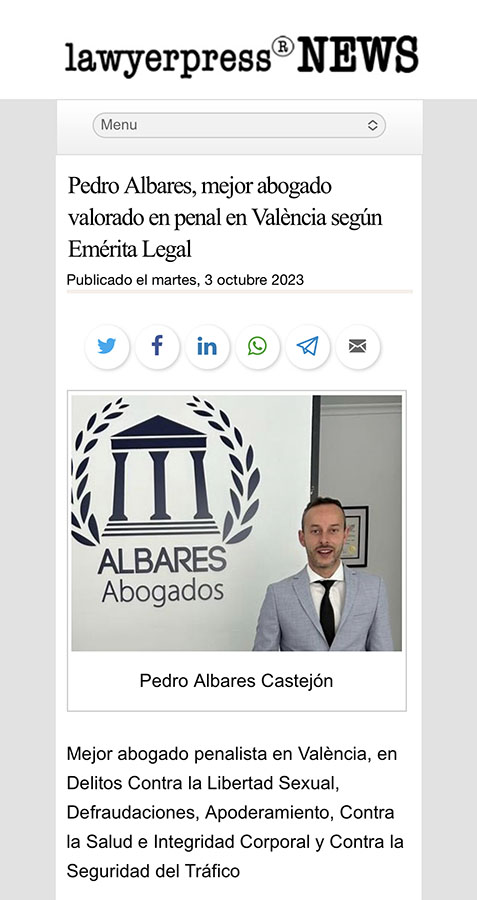 Albares abogados mejor abogado penal en Valencia lawyerpress