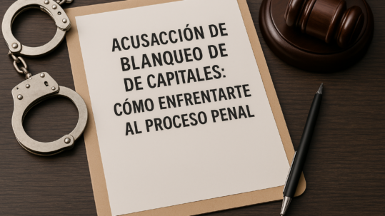 acusación de blanqueo de capitales