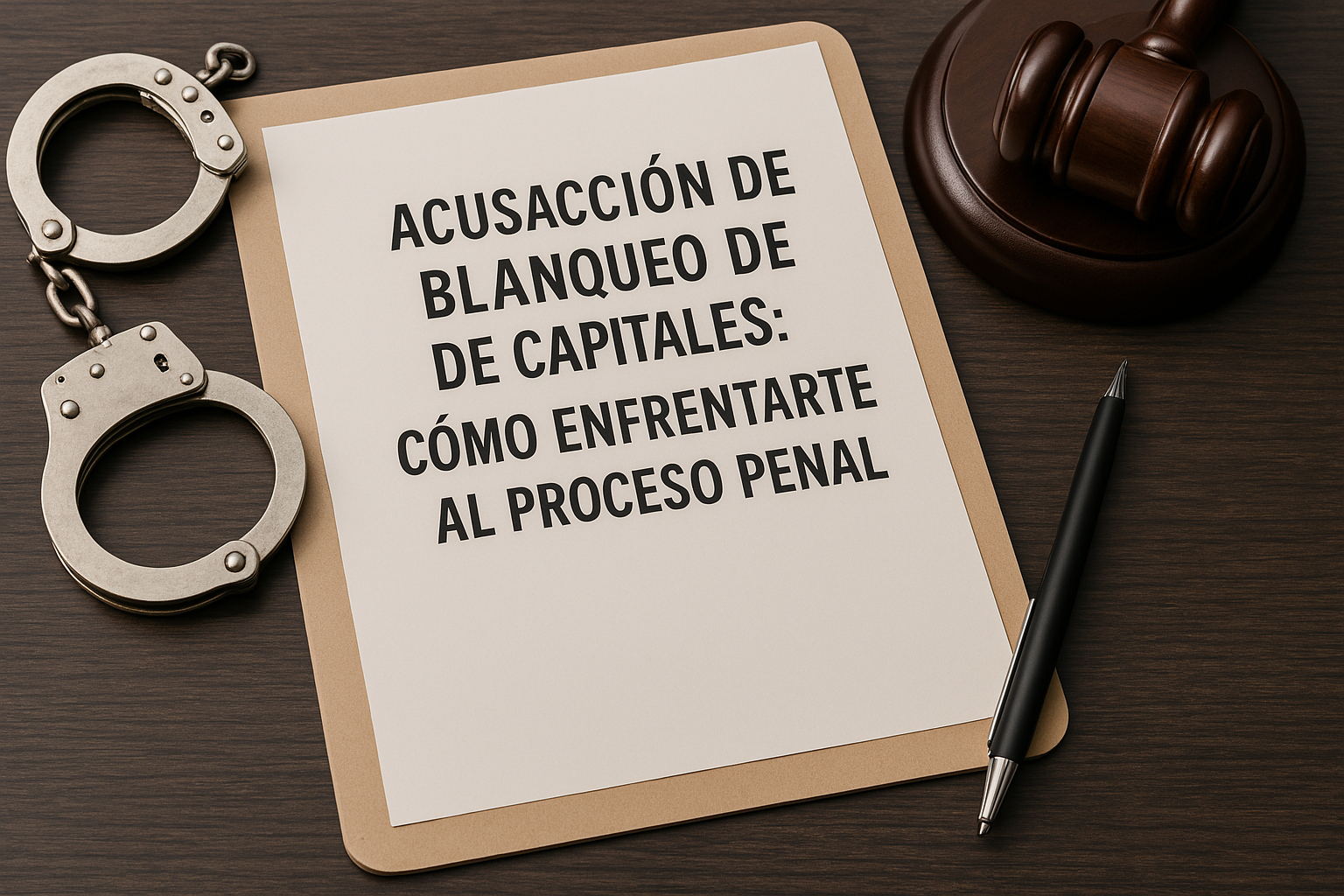 acusación de blanqueo de capitales