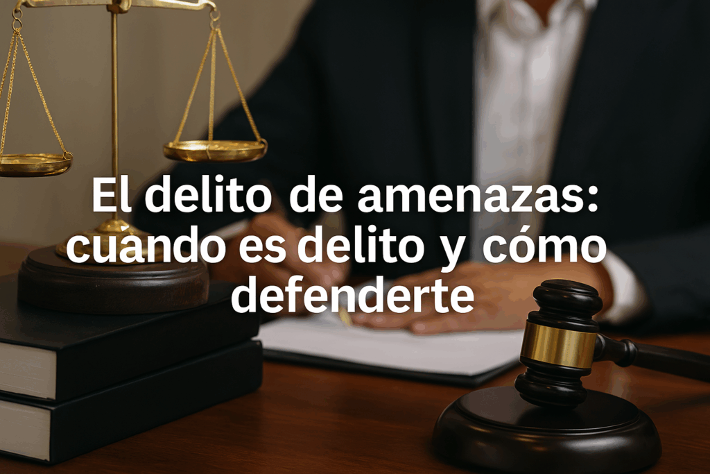 Delito de amenazas, cuando es delito