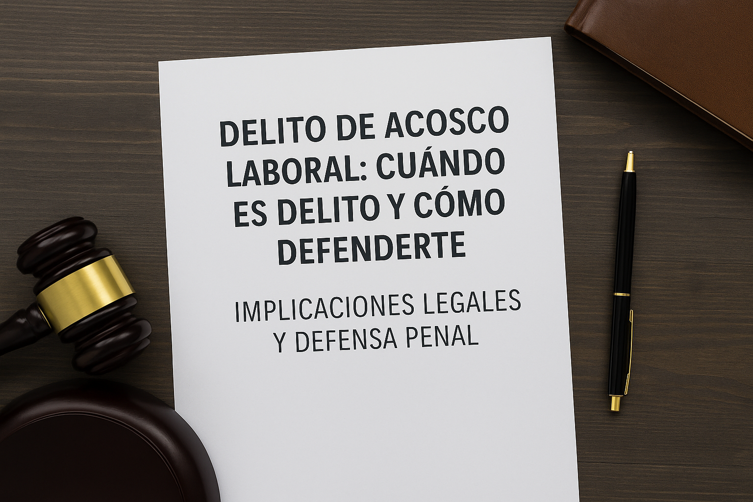delito de acoso laboral