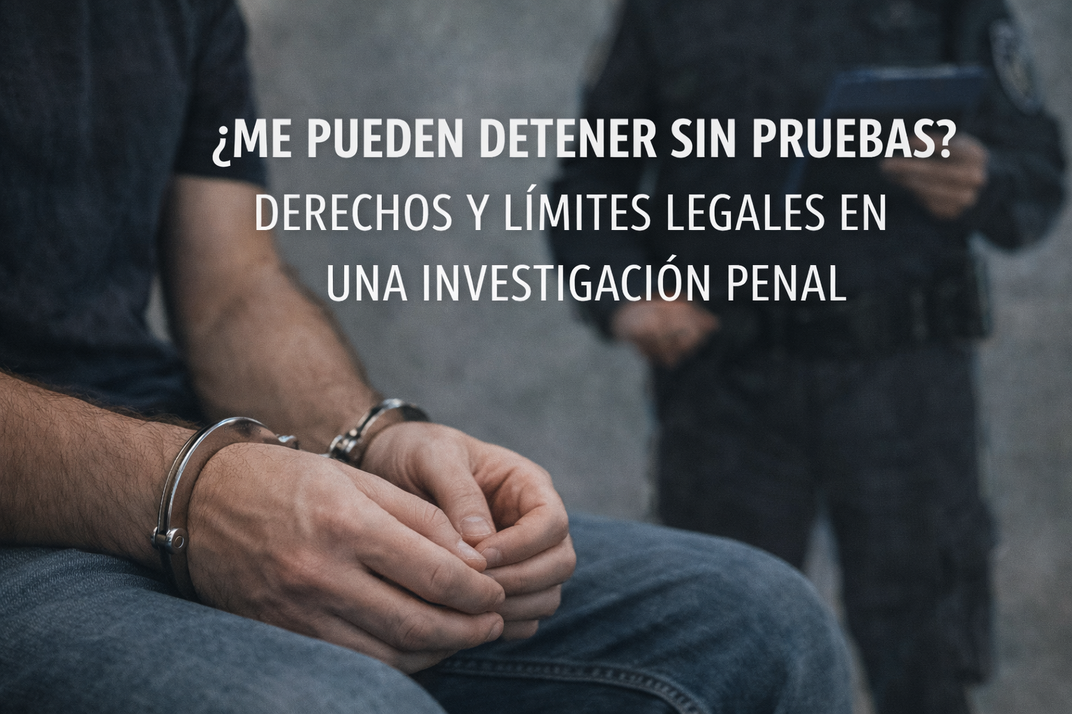 Me pueden detener sin pruebas