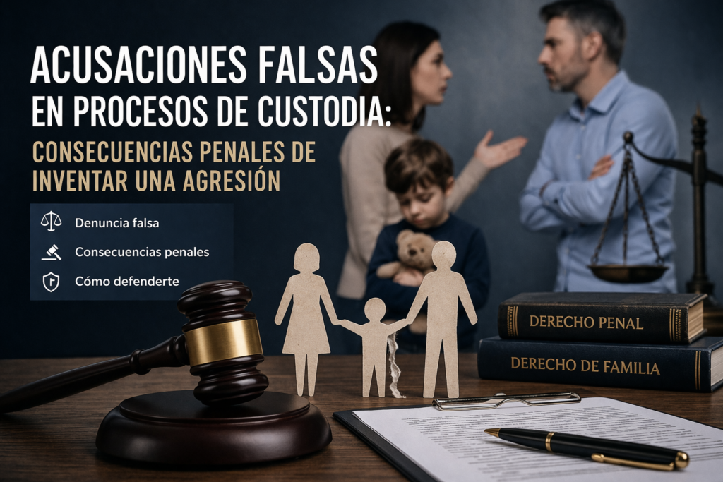 Acusaciones falsas en procesos de custodia