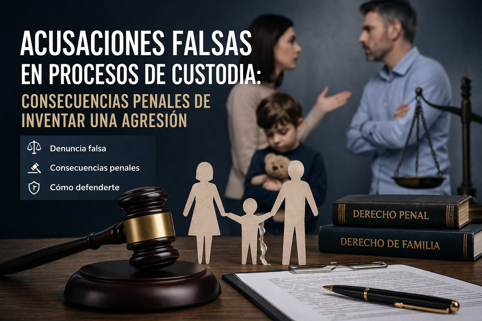 Acusaciones falsas en procesos de custodia