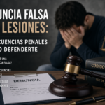 denuncia falsa por lesiones