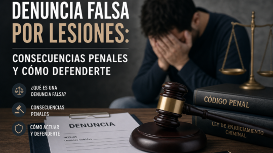 denuncia falsa por lesiones
