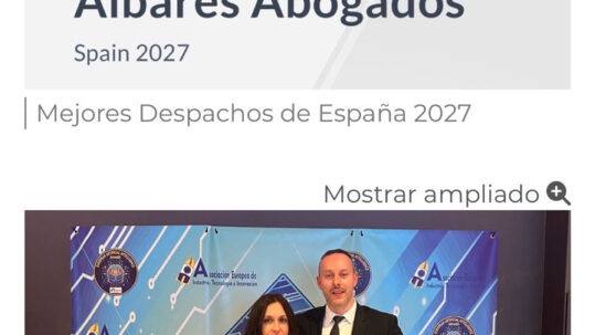 mejor abogado penalista en los European AI Awards 2026.