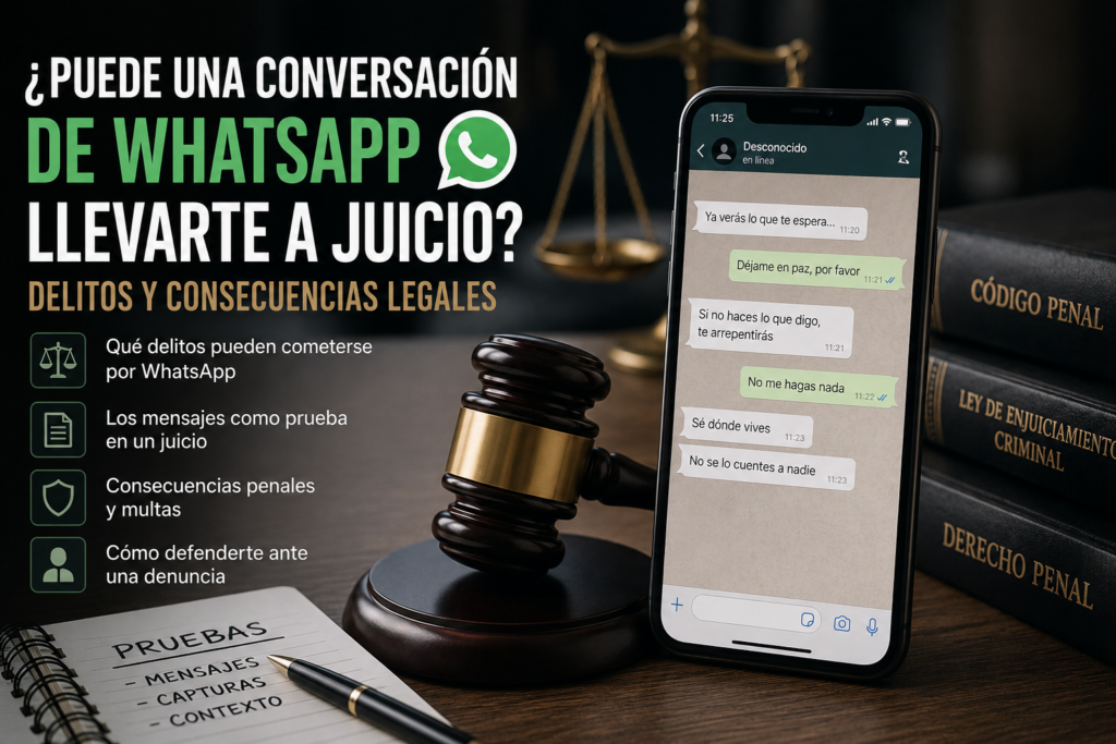 puede una conversación de WhatsApp llevarte a juicio en España