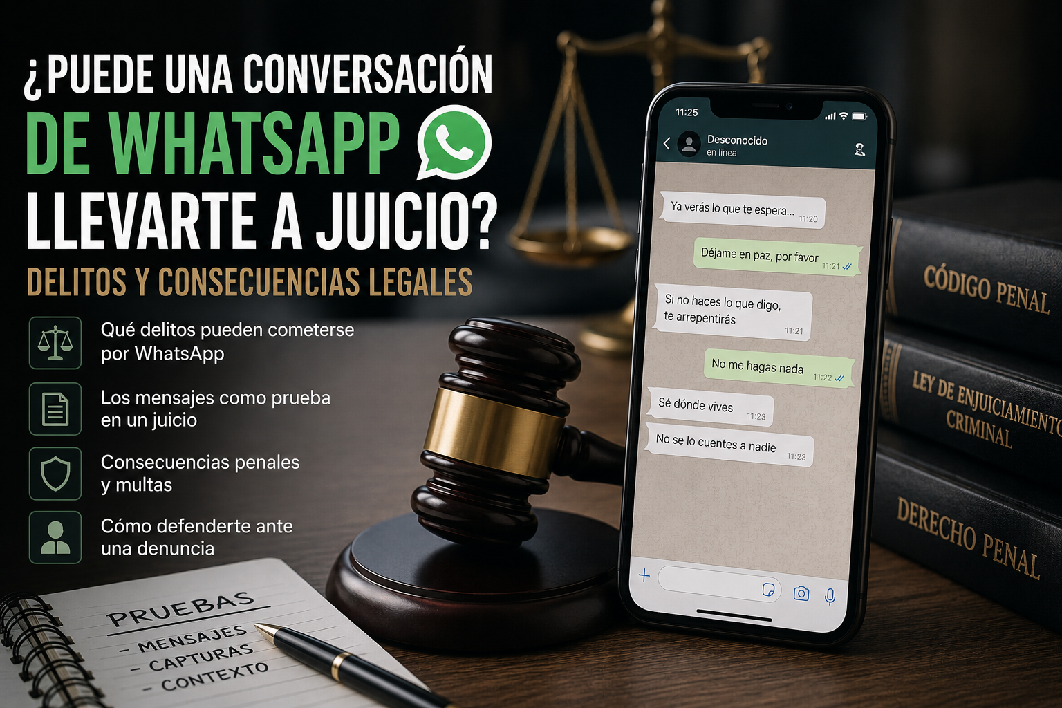 puede una conversación de WhatsApp llevarte a juicio en España