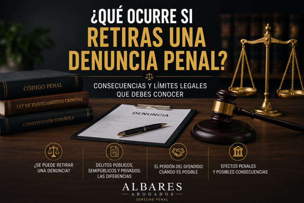 retirar una denuncia penal