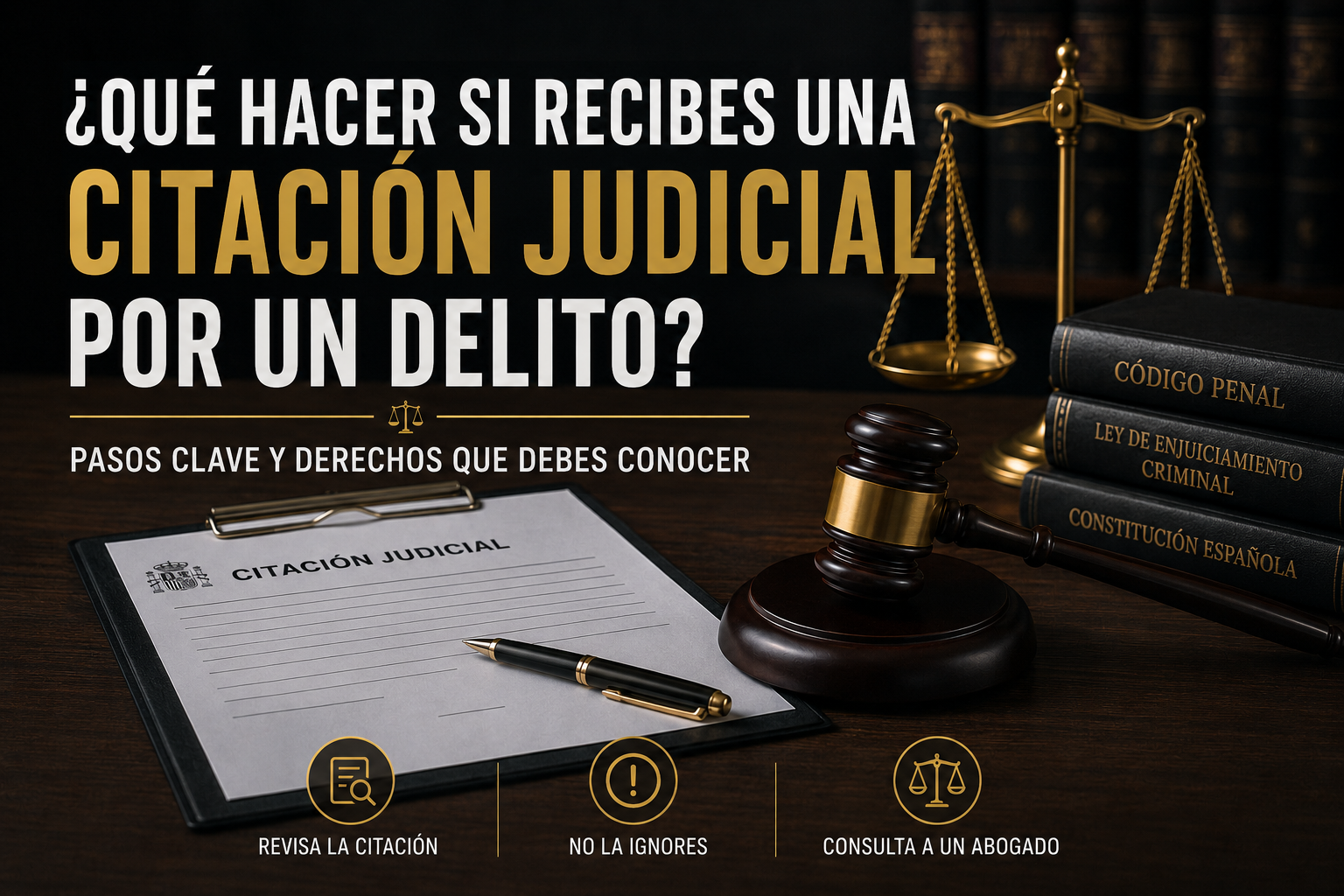 qué hacer si recibes una citación judicial
