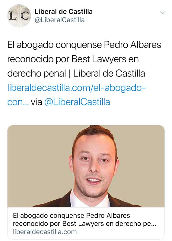 Albares Abogados en el Liberal de Castilla