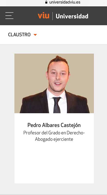 Pedro Albares, nuevo profesor de la VIU