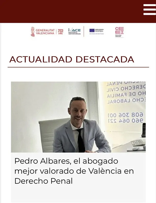 abogado penal Valencia Pedro Albares el abogado mejor valorado en penal en València por Emérita Legal