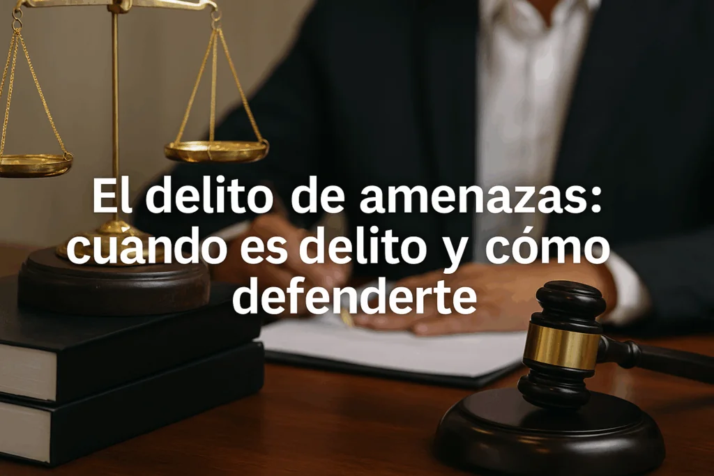 Delito de amenazas, cuando es delito