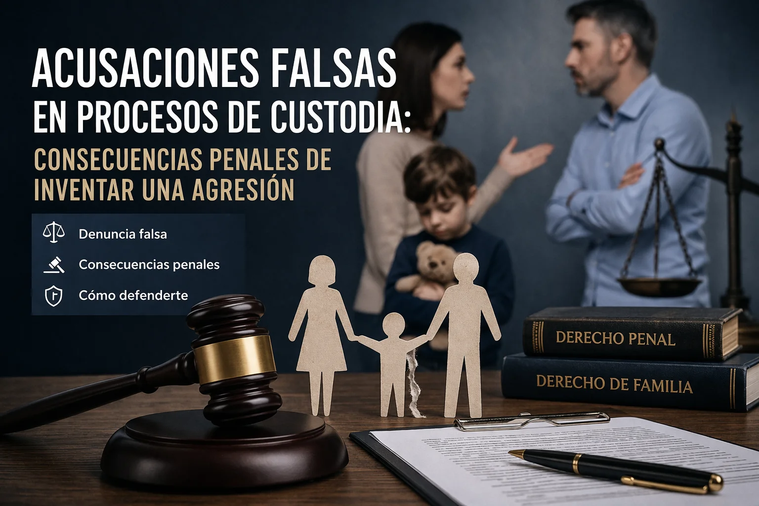 Acusaciones falsas en procesos de custodia