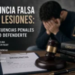 denuncia falsa por lesiones