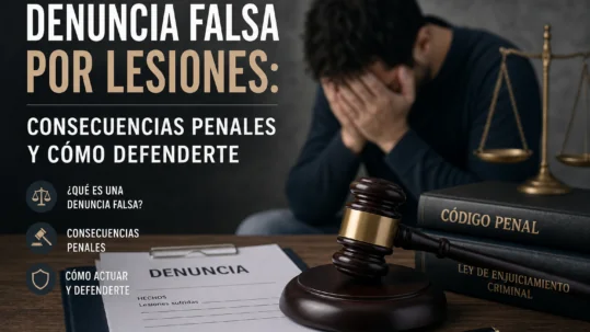 denuncia falsa por lesiones