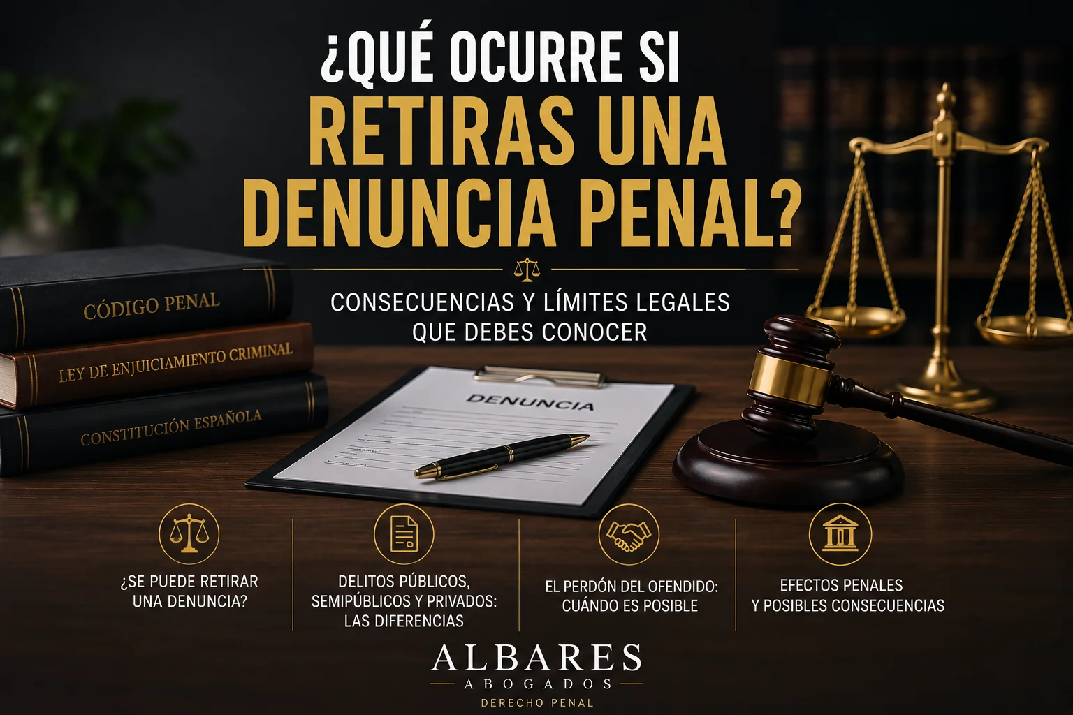 retirar una denuncia penal