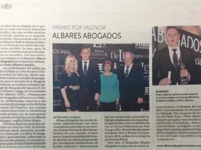 Albares-Abogados-Valencia-en-La-Razon Periódico La Razón