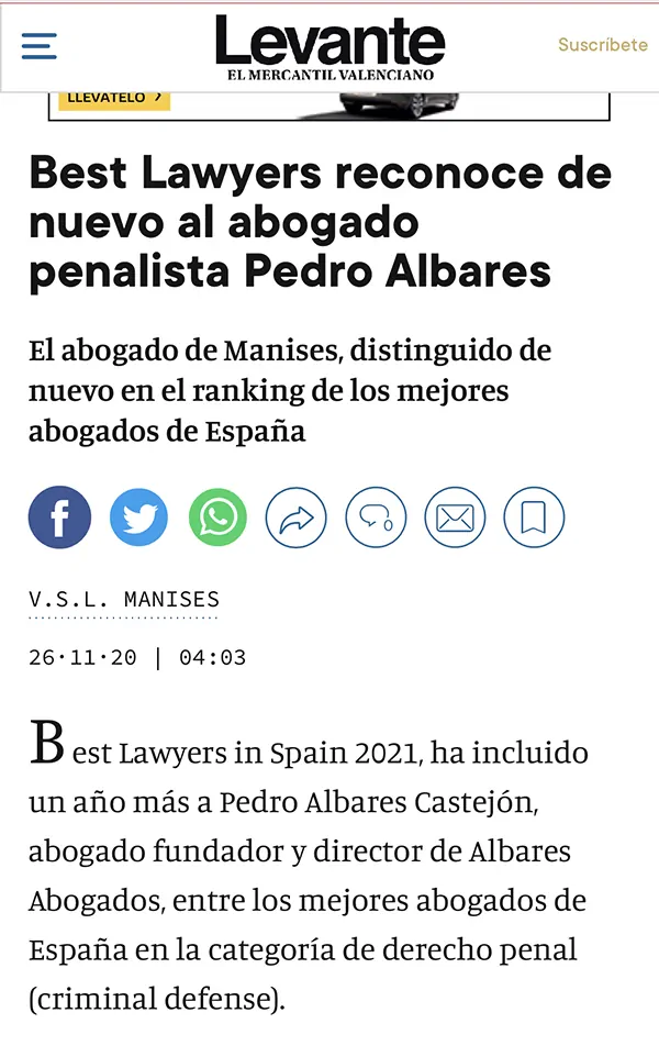 Albares Abogados en Levante