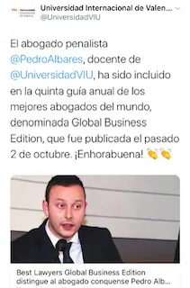 Albares Abogados en los medios