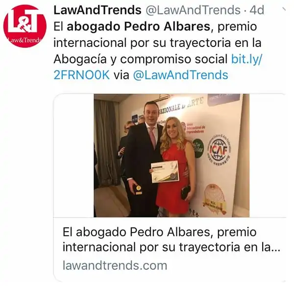 Law-and-Trends-Albares-Abogados Albares Abogados en Law and Trends