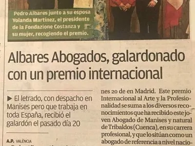 Albares Abogados, Diario Levante