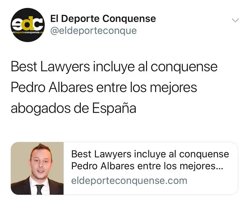 Albares Abogados en El Deporte Conquense