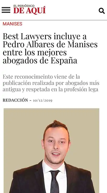 Albares Abogados en El Periódico de Aquí